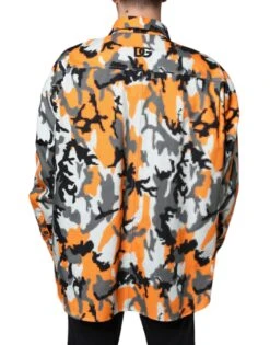 Dolce & Gabbana Multicolor Camouflage Cotton Denim Collared Men's Jacket -Lux Lair Store 4662306