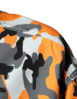 Dolce & Gabbana Multicolor Camouflage Cotton Denim Collared Men's Jacket -Lux Lair Store 4662308