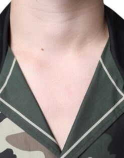 Dolce & Gabbana Multicolor Camouflage Button Down Men Casual Men's Shirt 10 Dolce & Gabbana Multicolor Camouflage Button Down Men Casual Men's Shirt -Lux Lair Store 4662354