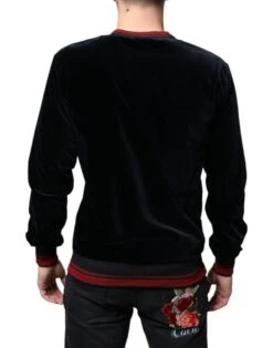 Dolce & Gabbana Multicolor Jacquard Crew Neck Sweatshirt Men's Sweater -Lux Lair Store 4662600