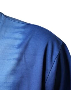 Dolce & Gabbana Blue Tie-Dye Peace Sign Cotton Men's T-shirt -Lux Lair Store 4662679