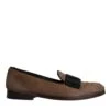 Dolce & Gabbana Brown Calf Hair Leather Loafers Formal Dress Men's Shoes (Pre-Owned) -Lux Lair Store 4663687