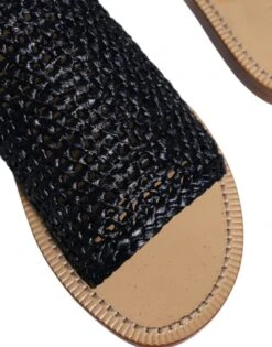 Dolce & Gabbana Black Monochrome Braided Raffia Slides Men's Shoes (Pre-Owned) 13 Dolce & Gabbana Black Monochrome Braided Raffia Slides Men's Shoes (Pre-Owned) -Lux Lair Store 4663722