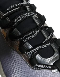 Dolce & Gabbana Silver Black Nylon NS1 Low Top Sneakers Men's Shoes (Pre-Owned) -Lux Lair Store 4666698