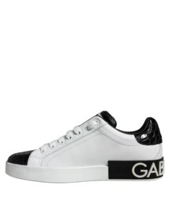 Dolce & Gabbana Black Leather Logo Portofino Sneaker Men's Shoes (Pre-Owned) 11 Dolce & Gabbana Black Leather Logo Portofino Sneaker Men's Shoes (Pre-Owned) -Lux Lair Store 4666819