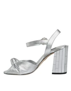 Dolce & Gabbana Silver Mirror Heels KEIRA Sandals Women's Shoes (Pre-Owned) -Lux Lair Store 4668880