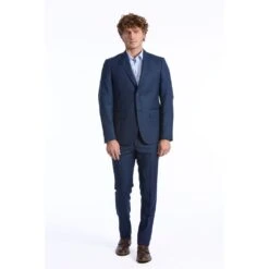 Baldinini Trend Blue Wool Men Men's Blazer