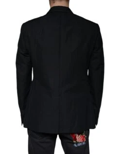 Dolce & Gabbana Black Linen Double Breasted Dress Men's Blazer 9 Dolce & Gabbana Black Linen Double Breasted Dress Men's Blazer -Lux Lair Store 4688667