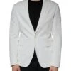Dondup White Single Breasted One Button Dress Formal Men's Blazer -Lux Lair Store 4688875