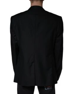 Dolce & Gabbana Black Wool Single Breasted Men Coat Men's Blazer (Pre-Owned) -Lux Lair Store 4688902