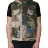 Dolce & Gabbana Multicolor Patchwork Hooded Vest Men's Jacket 1 Dolce & Gabbana Multicolor Patchwork Hooded Vest Men's Jacket -Lux Lair Store 4688978