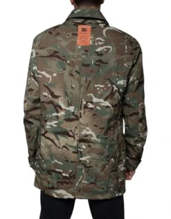Dolce & Gabbana Multicolor Camouflage Collared Coat Men's Jacket (Pre-Owned) -Lux Lair Store 4688996