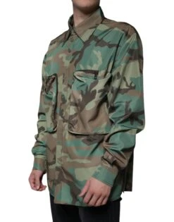 Dolce & Gabbana Multicolor Camouflage Button Down Men's Shirt (Pre-Owned) 8 Dolce & Gabbana Multicolor Camouflage Button Down Men's Shirt (Pre-Owned) -Lux Lair Store 4689110