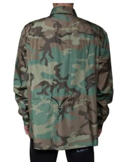 Dolce & Gabbana Multicolor Camouflage Button Down Men's Shirt (Pre-Owned) 9 Dolce & Gabbana Multicolor Camouflage Button Down Men's Shirt (Pre-Owned) -Lux Lair Store 4689111