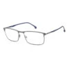 Carrera Gray Metal Men's Frames -Lux Lair Store 4689537