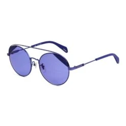 Police Blue Metal Women's Sunglasses