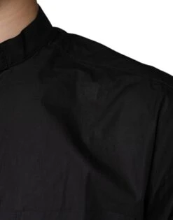 Dolce & Gabbana Black Cotton Button Down Men Casual Men's Shirt 11 Dolce & Gabbana Black Cotton Button Down Men Casual Men's Shirt -Lux Lair Store 4694978