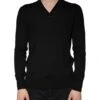 Dolce & Gabbana Black Embellished V-neck Pullover Men's Sweater 2 Dolce & Gabbana Black Embellished V-neck Pullover Men's Sweater -Lux Lair Store 4695430