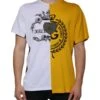 Dolce & Gabbana White Yellow Logo Print Short Sleeve Men's T-shirt -Lux Lair Store 4695659
