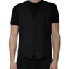 Dolce & Gabbana Black Wool Waistcoat Dress Formal Men's Vest (Pre-Owned) -Lux Lair Store 4695842