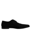 Dolce & Gabbana Black Embellished Suede Derby Formal Men's Shoes 2 Dolce & Gabbana Black Embellished Suede Derby Formal Men's Shoes -Lux Lair Store 4700327