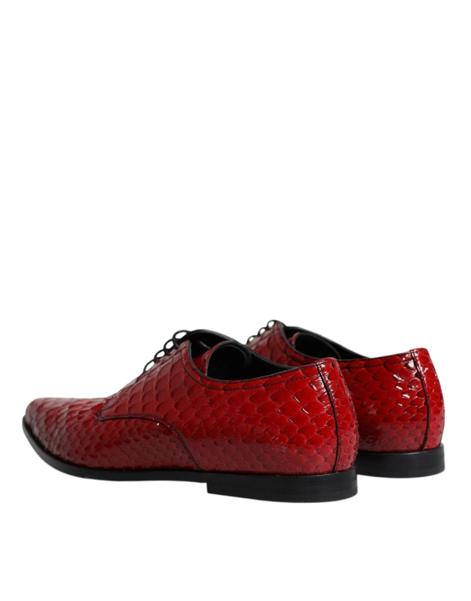 Dolce & Gabbana Red Textured Varnished Derby Men Formal Men's Shoes (Pre-Owned) 7 Dolce & Gabbana Red Textured Varnished Derby Men Formal Men's Shoes (Pre-Owned) - Image 5