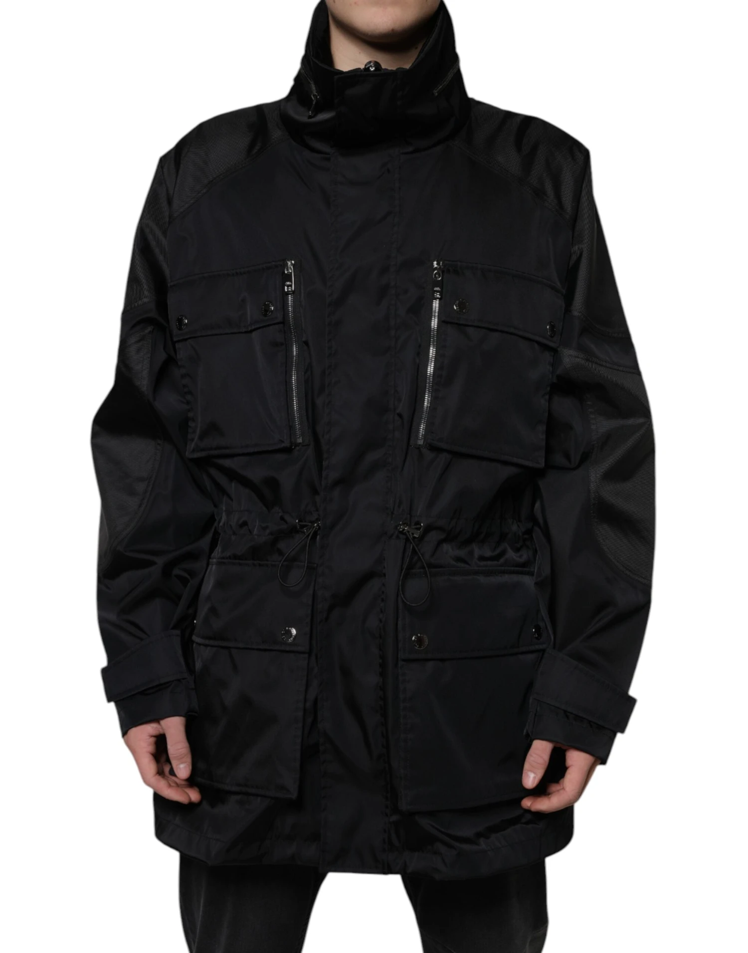 Dolce & Gabbana Black Nylon Winter Men Parka Coat Men's Jacket 3 Dolce & Gabbana Black Nylon Winter Men Parka Coat Men's Jacket