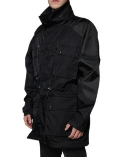 Dolce & Gabbana Black Nylon Winter Men Parka Coat Men's Jacket 9 Dolce & Gabbana Black Nylon Winter Men Parka Coat Men's Jacket -Lux Lair Store 4729640