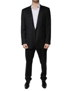 Dolce & Gabbana Black Wool Single Breasted Formal Men's Suit