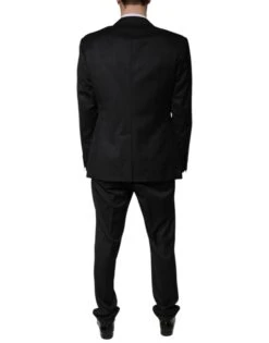Dolce & Gabbana Black Wool Single Breasted Formal Men's Suit -Lux Lair Store 4734076