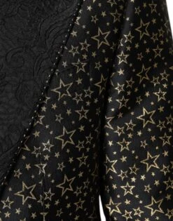 Dolce & Gabbana Black Stars Jacquard SICILIA 2 Piece Men's Suit -Lux Lair Store 4734248
