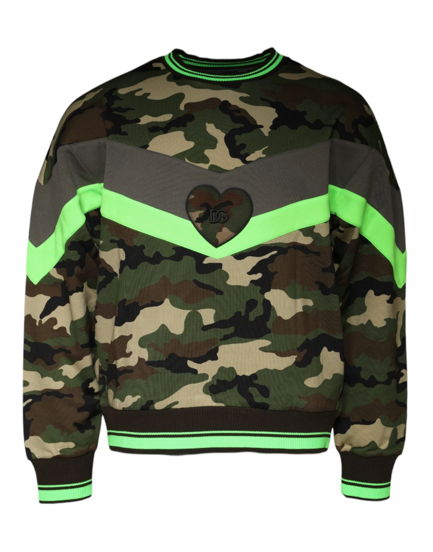 Dolce & Gabbana Multicolor Camouflage Sweatshirt Men's Sweater (Pre-Owned) 4 Dolce & Gabbana Multicolor Camouflage Sweatshirt Men's Sweater (Pre-Owned) - Image 2