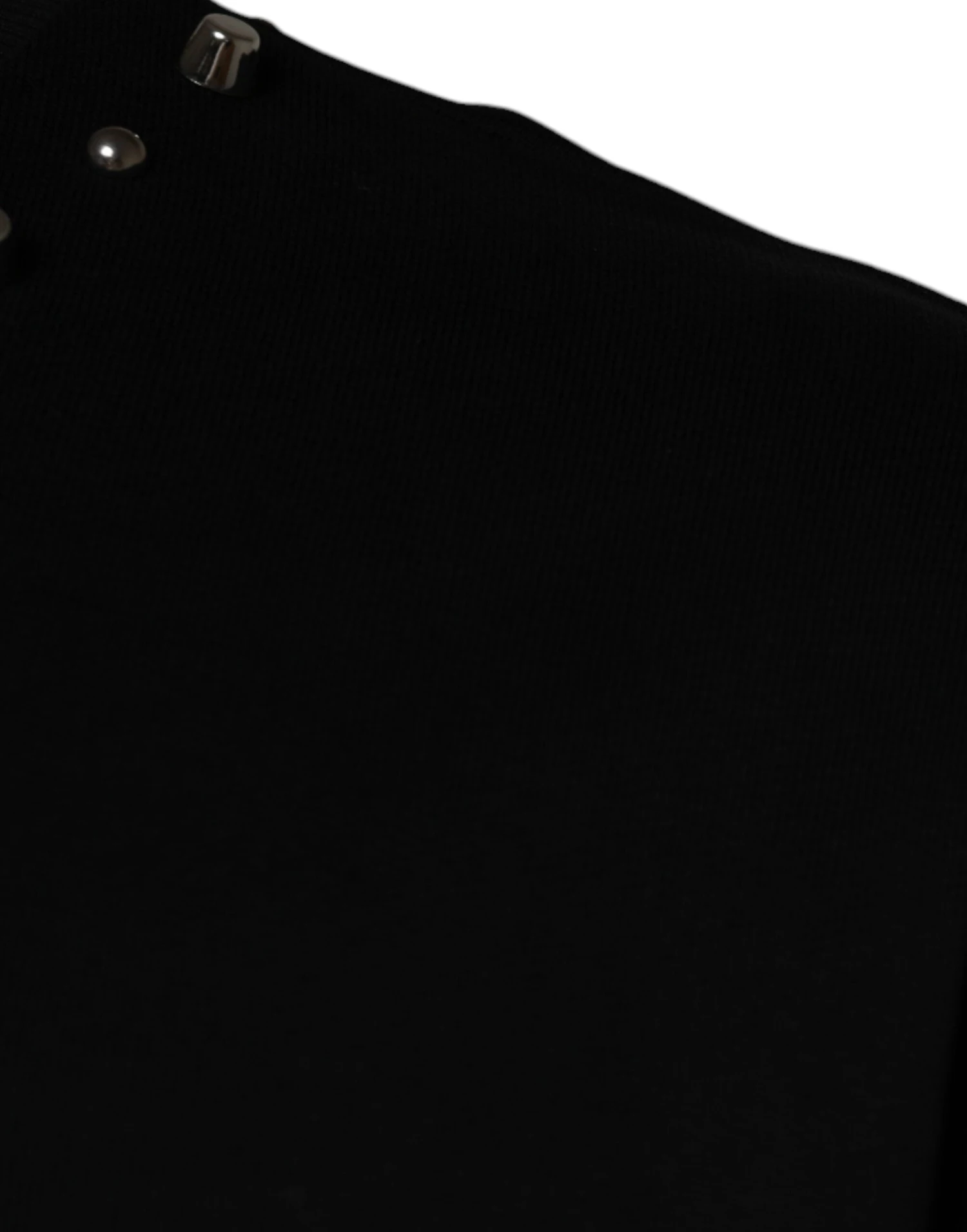 Dolce & Gabbana Black Logo Stud Pullover Sweatshirt Men's Sweater (Pre-Owned) 5 Dolce & Gabbana Black Logo Stud Pullover Sweatshirt Men's Sweater (Pre-Owned) - Image 3