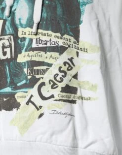 Dolce & Gabbana White Caesar Cotton Hooded Pullover Men's Sweater (Pre-Owned) 9 Dolce & Gabbana White Caesar Cotton Hooded Pullover Men's Sweater (Pre-Owned) -Lux Lair Store 4739026