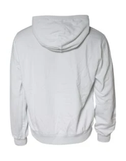 Dolce & Gabbana White Caesar Cotton Hooded Pullover Men's Sweater (Pre-Owned) 10 Dolce & Gabbana White Caesar Cotton Hooded Pullover Men's Sweater (Pre-Owned) -Lux Lair Store 4739027