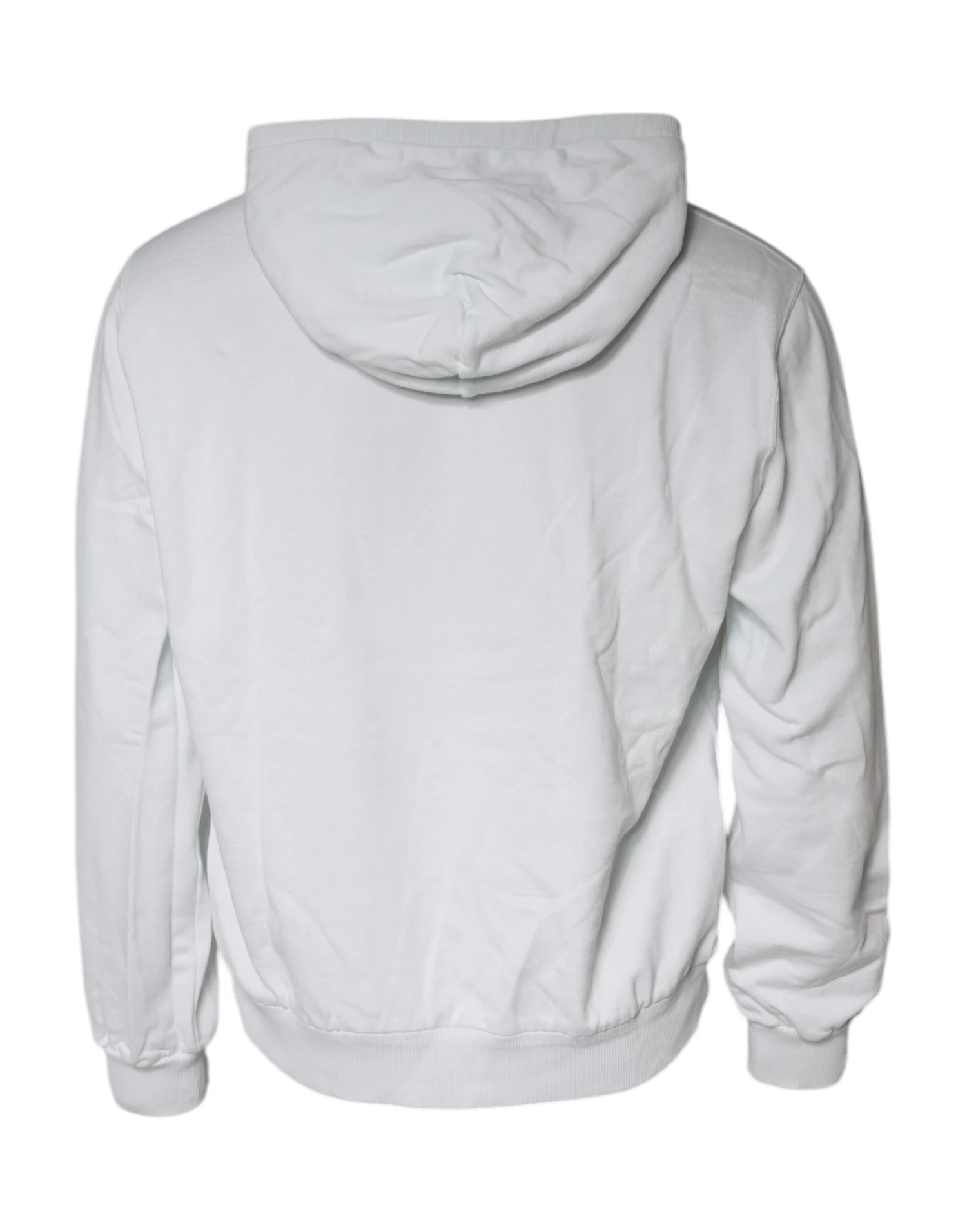 Dolce & Gabbana White Caesar Cotton Hooded Pullover Men's Sweater (Pre-Owned) 6 Dolce & Gabbana White Caesar Cotton Hooded Pullover Men's Sweater (Pre-Owned) - Image 4