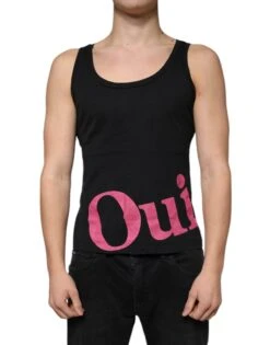 Dolce & Gabbana Black Cotton Tank Sleeveless Men Men's T-shirt (Pre-Owned)