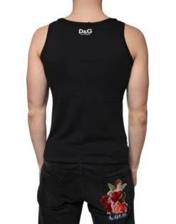 Dolce & Gabbana Black Cotton Tank Sleeveless Men Men's T-shirt (Pre-Owned) -Lux Lair Store 4739739