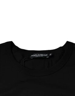 Dolce & Gabbana Black Cotton Shorts Sleeves Crewneck Men's T-shirt (Pre-Owned) 11 Dolce & Gabbana Black Cotton Shorts Sleeves Crewneck Men's T-shirt (Pre-Owned) -Lux Lair Store 4740049