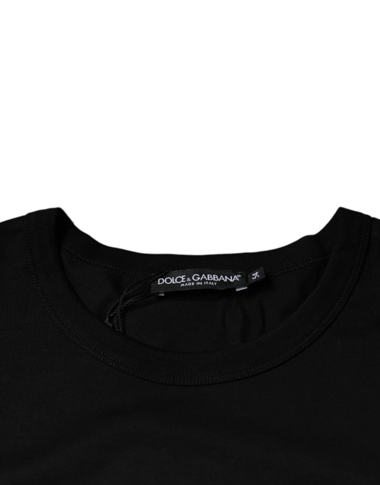 Dolce & Gabbana Black Cotton Shorts Sleeves Crewneck Men's T-shirt (Pre-Owned) 7 Dolce & Gabbana Black Cotton Shorts Sleeves Crewneck Men's T-shirt (Pre-Owned) - Image 5