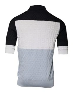 Dolce & Gabbana Multicolor Silk Button Down Collared Men's T-shirt (Pre-Owned) 10 Dolce & Gabbana Multicolor Silk Button Down Collared Men's T-shirt (Pre-Owned) -Lux Lair Store 4740078