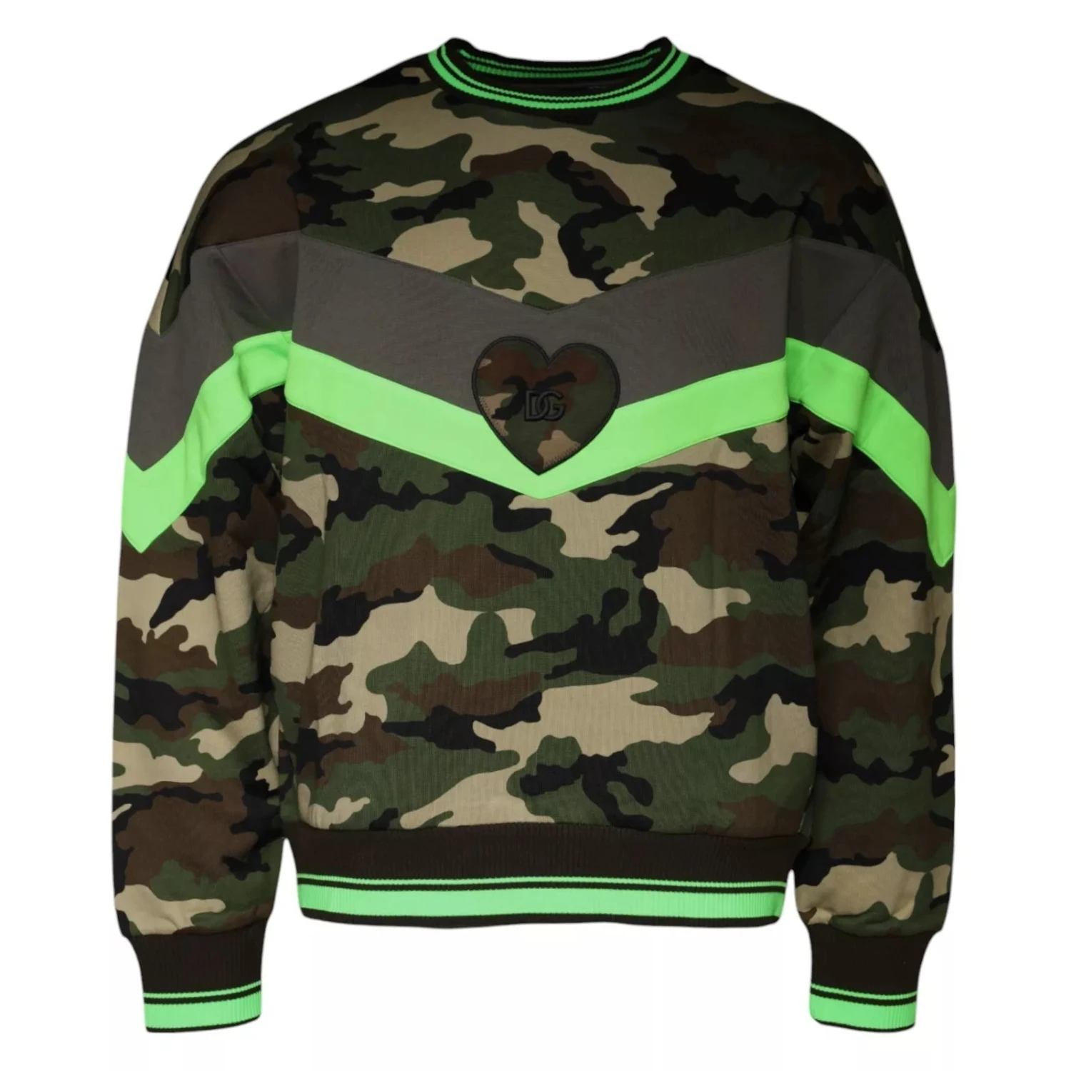 Dolce & Gabbana Multicolor Camouflage Sweatshirt Men's Sweater (Pre-Owned) 3 Dolce & Gabbana Multicolor Camouflage Sweatshirt Men's Sweater (Pre-Owned)