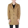 Antony Morato Beige Polyester Men's Coat -Lux Lair Store 4773592