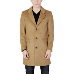 Antony Morato Beige Polyester Men's Coat