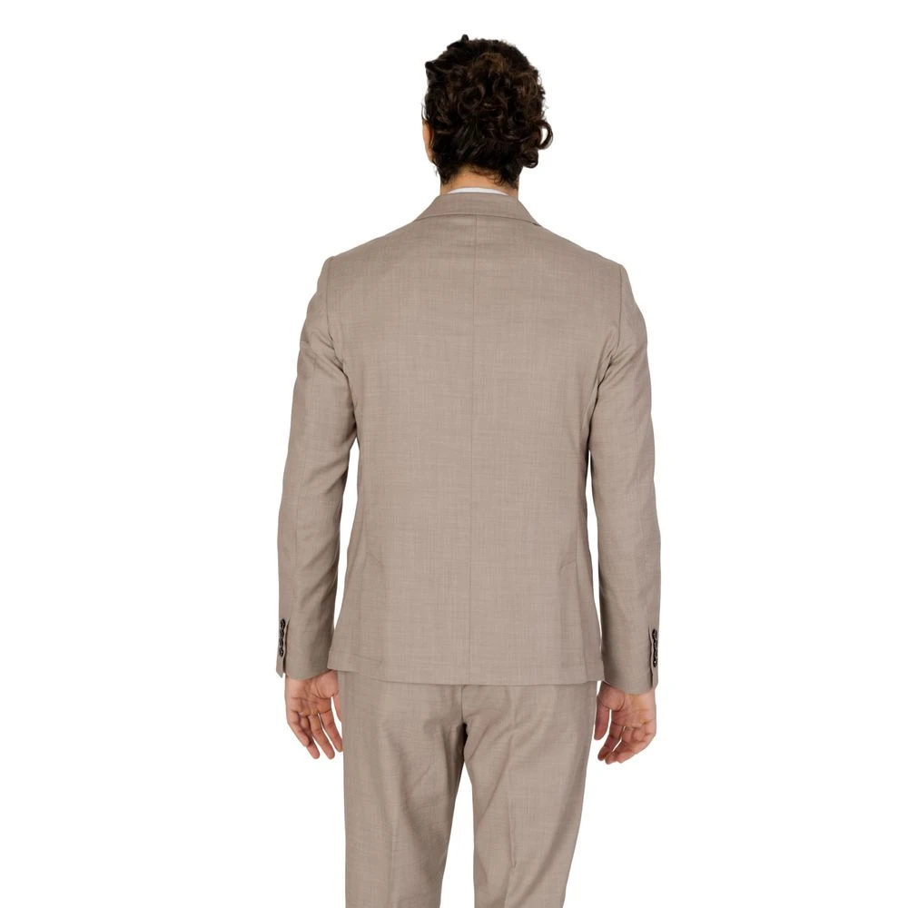 Antony Morato Beige Polyester Men's Blazer 4 Antony Morato Beige Polyester Men's Blazer - Image 2