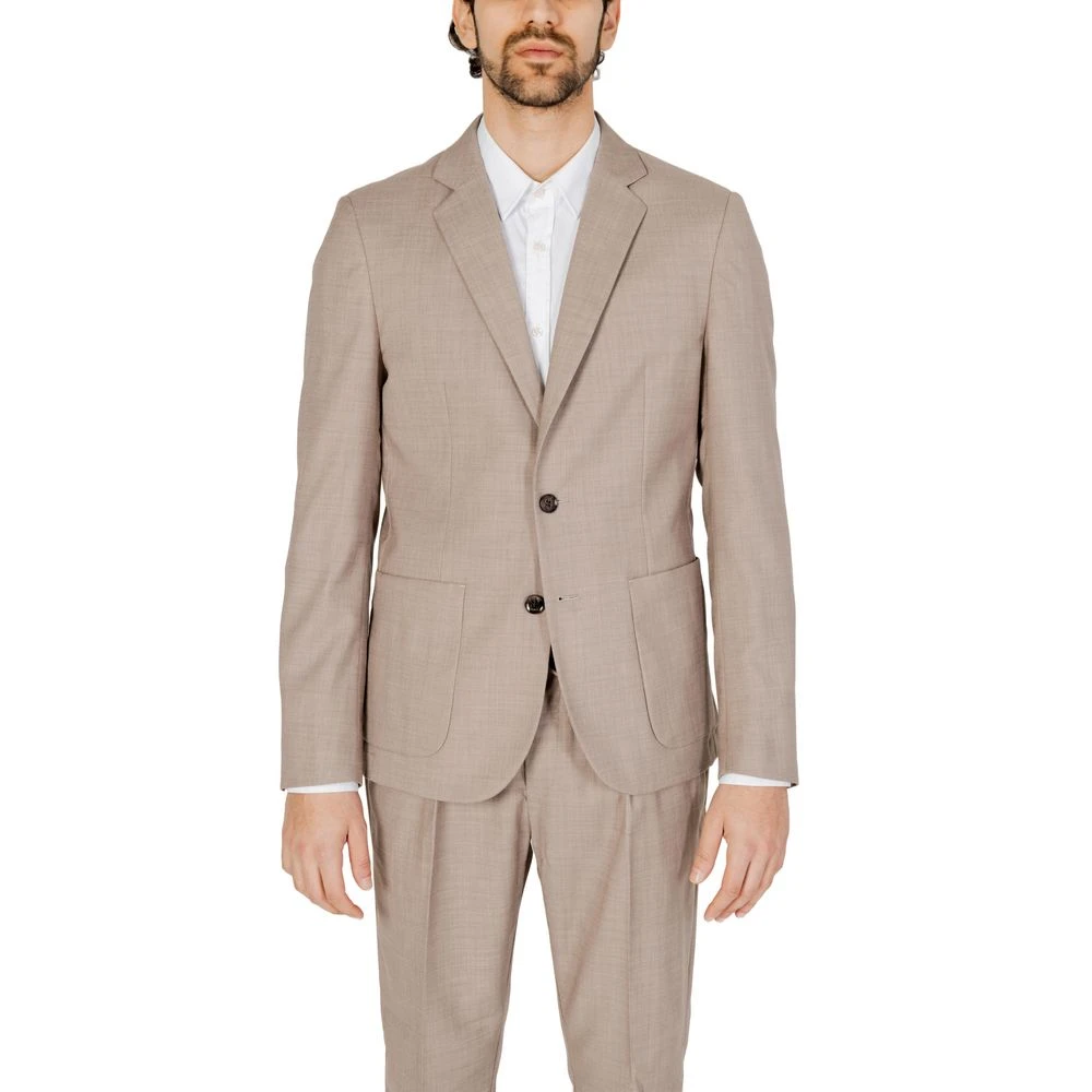 Antony Morato Beige Polyester Men's Blazer 5 Antony Morato Beige Polyester Men's Blazer - Image 3