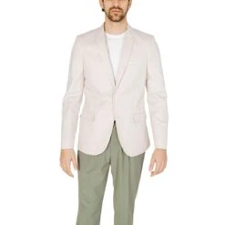 Antony Morato Cream Cotton Men's Blazer