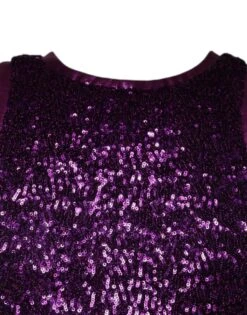 Dolce & Gabbana Purple Sequin Round Neck Sleeveless Men's T-shirt -Lux Lair Store 4777361