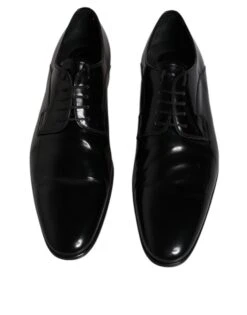 Dolce & Gabbana Black Leather Lace Up Derby Formal Men's Shoes (Pre-Owned) 10 Dolce & Gabbana Black Leather Lace Up Derby Formal Men's Shoes (Pre-Owned) -Lux Lair Store 4781392