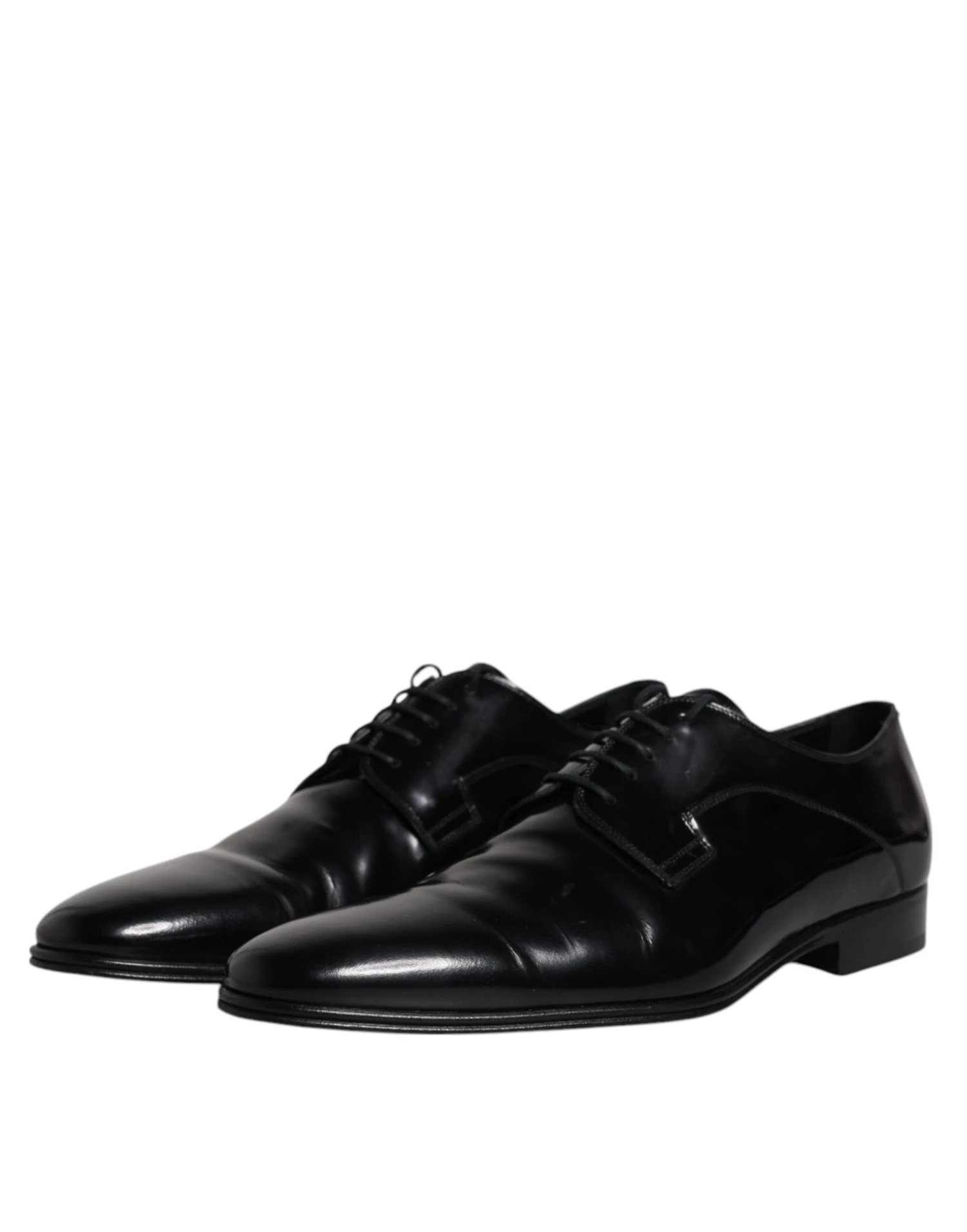 Dolce & Gabbana Black Leather Lace Up Derby Formal Men's Shoes (Pre-Owned) 6 Dolce & Gabbana Black Leather Lace Up Derby Formal Men's Shoes (Pre-Owned) - Image 4